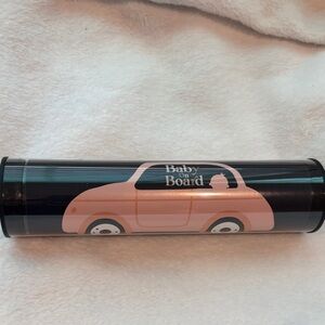 Baby on Board Black and Pink Car Design